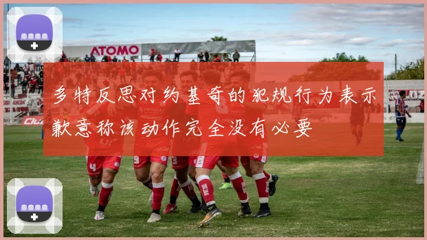 多特反思对约基奇的犯规行为表示歉意称该动作完全没有必要